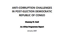Anti-Corruption Challenges in Post-Election Democratic Republic of Congo image