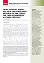 Demilitarizing Mining Areas in The Democratic Republic of Congo: The Case of Northern Katanga Province